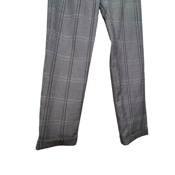 Anthropologie Seen Worn Kept Gray Plaid Skinny High Rise Pant Size 2 - Picture 3 of 7